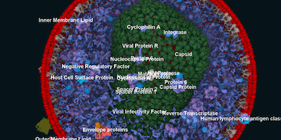 Teaser image for paper HyperLabels: Browsing of Dense and Hierarchical Molecular 3D Models