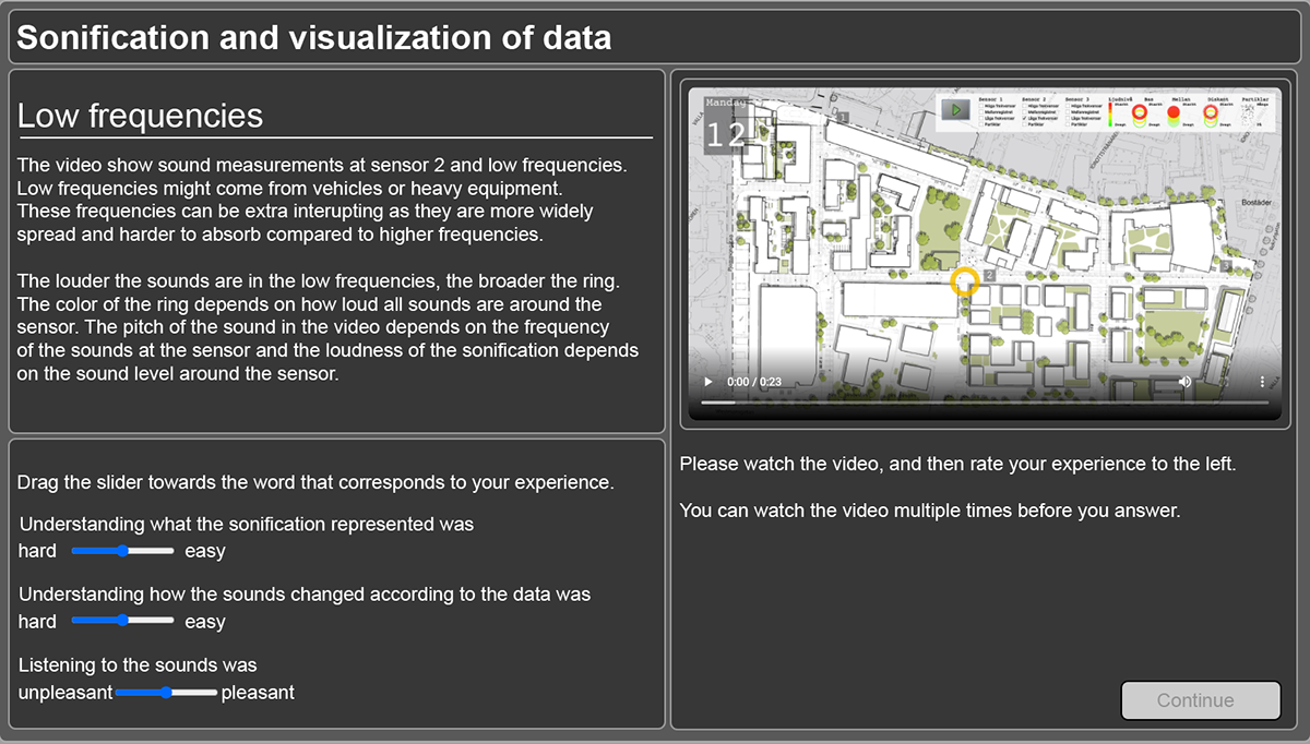 Sonification of noise screenshot